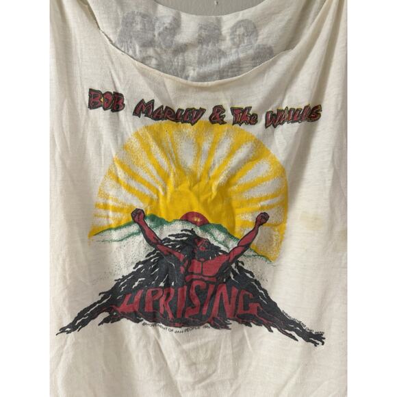 1980 Bob Marley Vintage Band Concert Tee Shirt Women’s Medium Tank - Picture 3 of 7